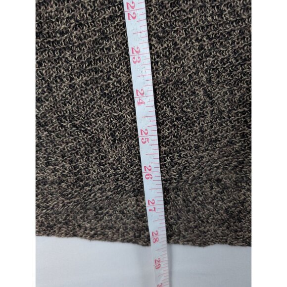 Eileen Fisher Womens XS Brown V-Neck Sweater 100% Linen Knit Long Sleeve - Picture 3 of 7